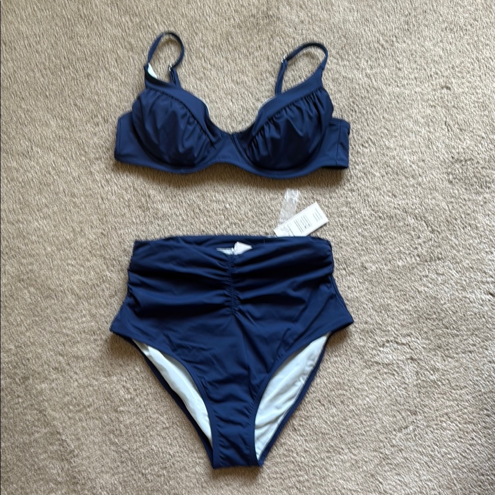 NWT-Never worn, Navy Blue Bikini Set